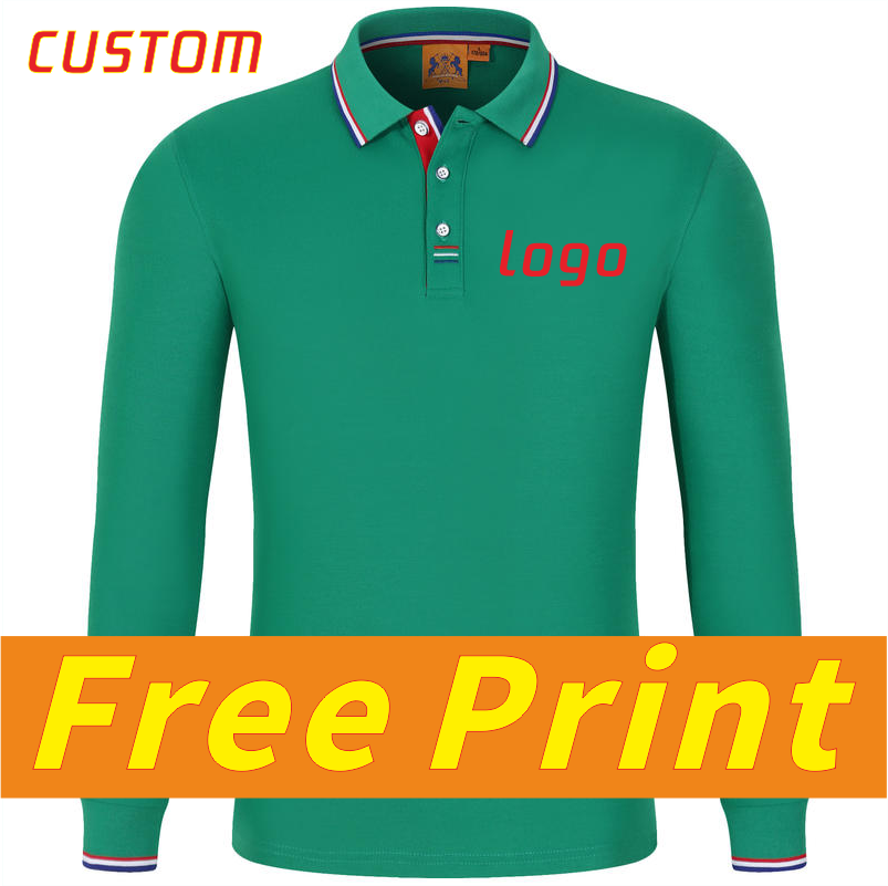 Polo Shirt Pique - 秋の長袖ポロシャツ、カスタムポロ襟付き長袖Tシャツ、プリントロゴ柄、パーソナライズデザイン、作業服、刺繍入り