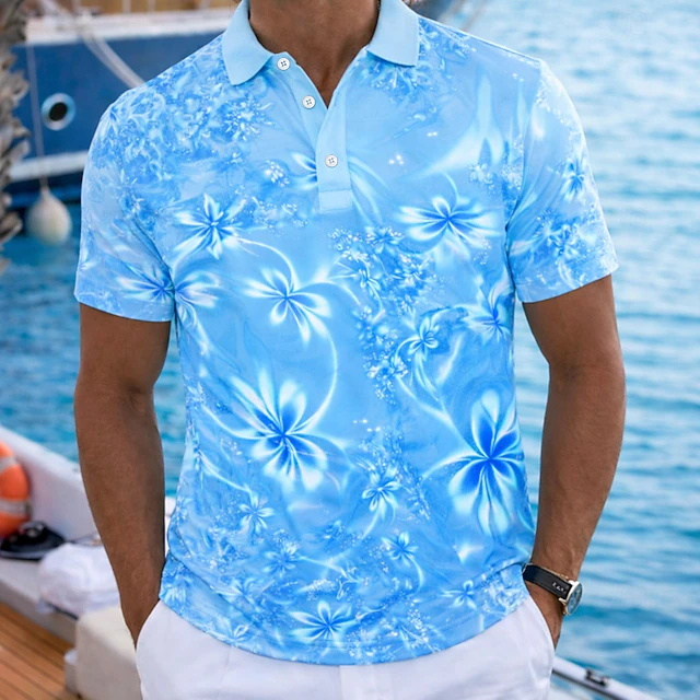 Resort Shirt Floral - 2026 夏 リゾートスタイル グリーン ネオン フローラル