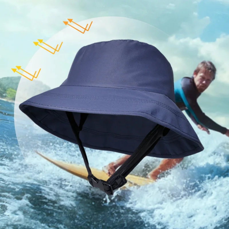 Packable Hat Nylon - 防水ワイドブリムサンバケットハット UVカット パッカブル サファリブーニーキャップ 男女兼用 夏用