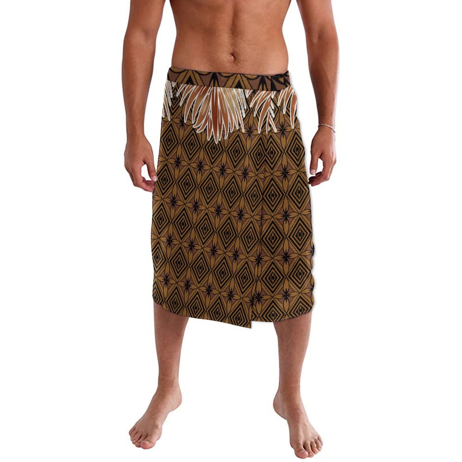 Sarong Men Wrap - 男性の伝統的な部族のポリネシアのラップドレス,カジュアルなスリッポン,アーバンアイランド,ラバ,フィットガ,夏