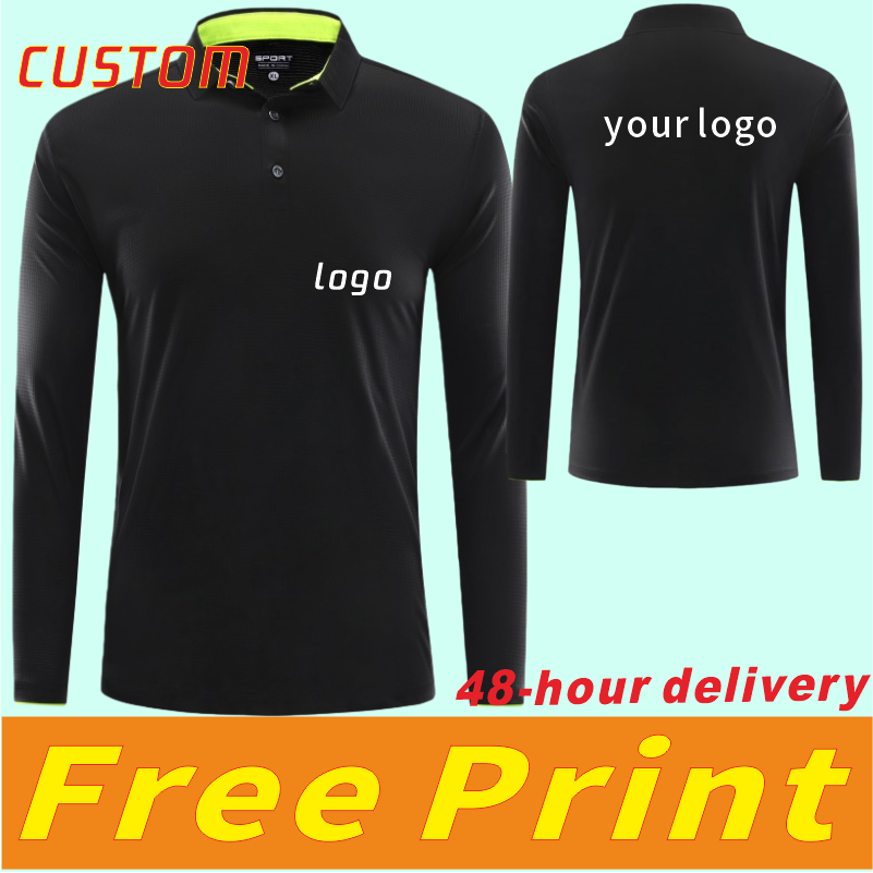 Polo Shirt Pique - 速乾性、通気性に優れたスポーツ用長袖Tシャツ、ポロシャツ。メンズ・レディースの衣類にロゴの刺繍印刷が可能です。
