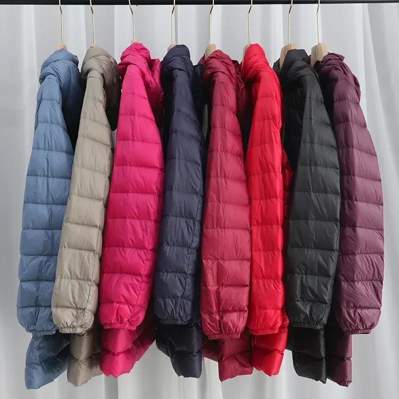 Packable Hat Nylon - 女性のx-長いふくらんでいるジャケット,スリムフィット,超軽量,洗える,綿,女性,韓国,オフィス,女性,新着,2022