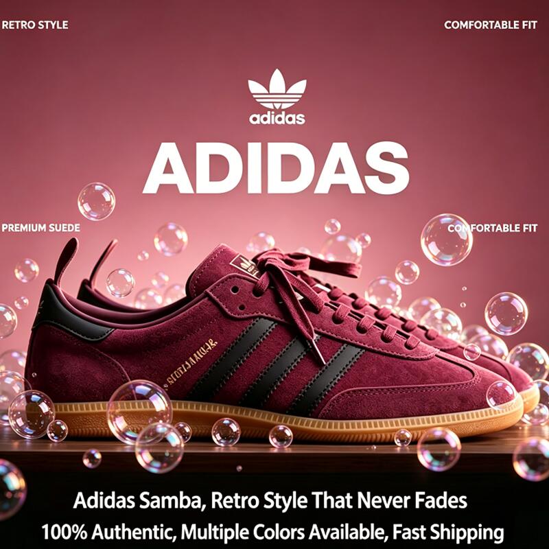 Adidas Shoes Gazelle - アディダス サンバ トレフォイル ユニセックス ロートップ スニーカー、クラシック耐摩耗性ストリート