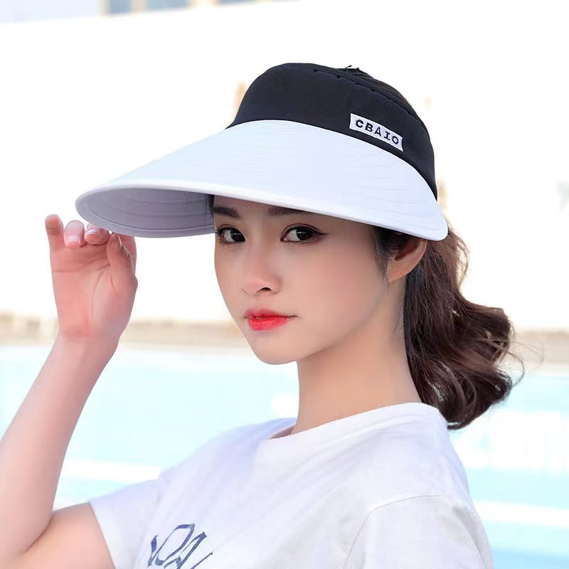 女性の夏の日よけ、広いつばの帽子、ビーチハット、調整可能なU - Packable Hat Nylon のレビューと価格