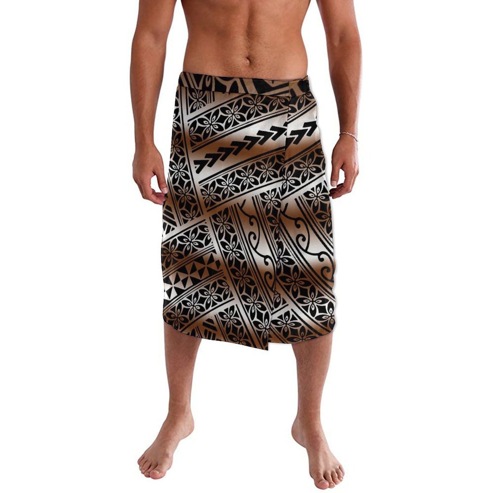 夏太平洋諸島伝統的なポリネシアビーチエプロンカスタム機能サロ - Sarong Men Wrap のレビューと価格