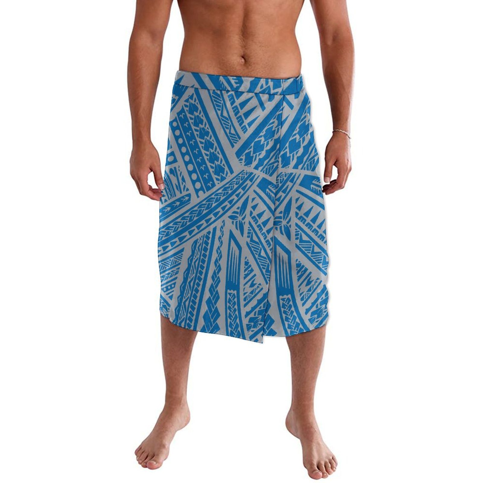 夏太平洋諸島伝統的なポリネシアビーチエプロンカスタム機能サロ - Sarong Men Wrap のレビューと価格
