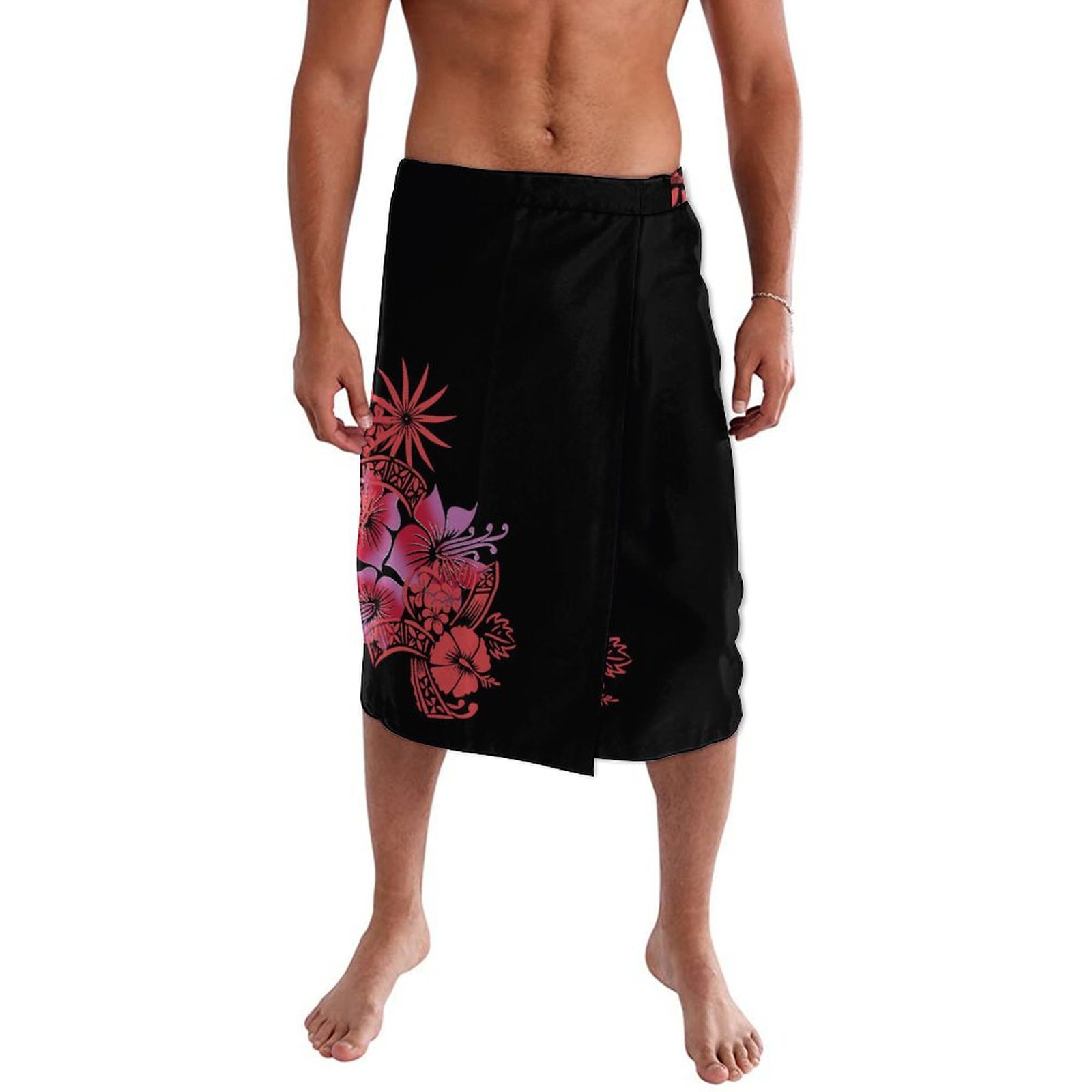 ハワイアンエスニックスタイルメンズラップドレスポリネシア諸島 - Sarong Men Wrap のレビューと価格