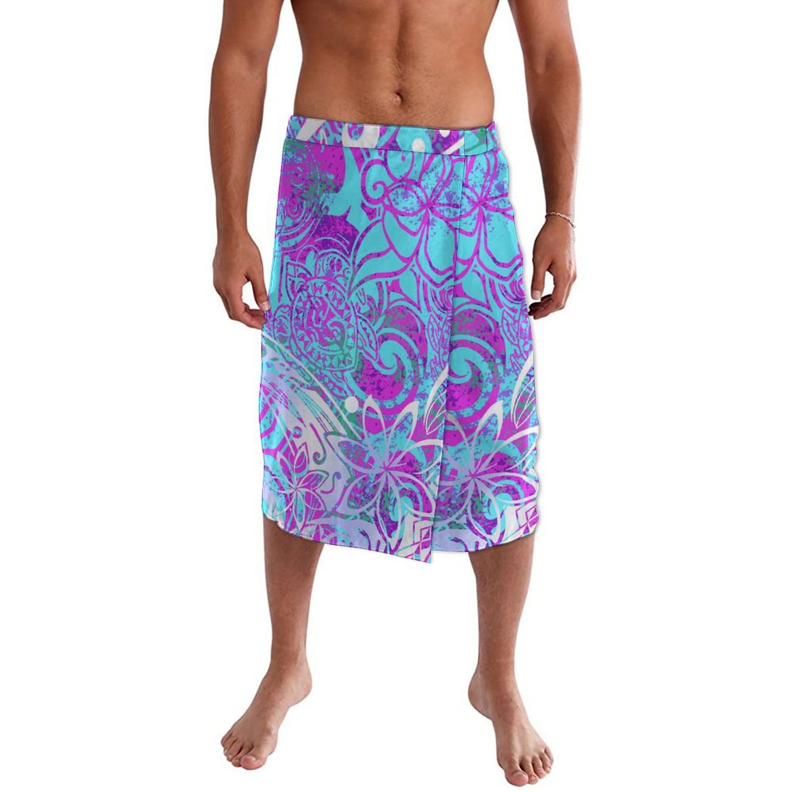 ハワイアンエスニックスタイルメンズラップドレスポリネシア諸島 - Sarong Men Wrap のレビューと価格