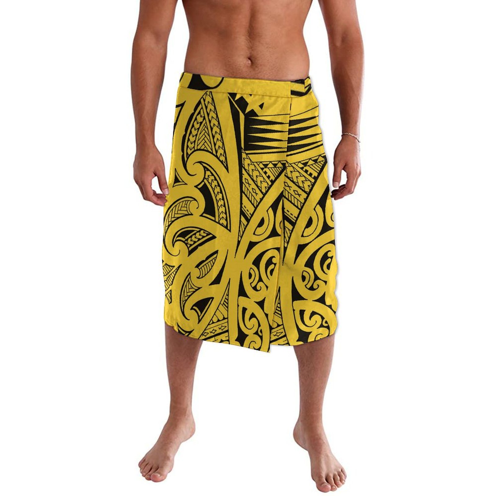 ハワイアンエスニックスタイルメンズラップドレスポリネシア諸島 - Sarong Men Wrap のレビューと価格