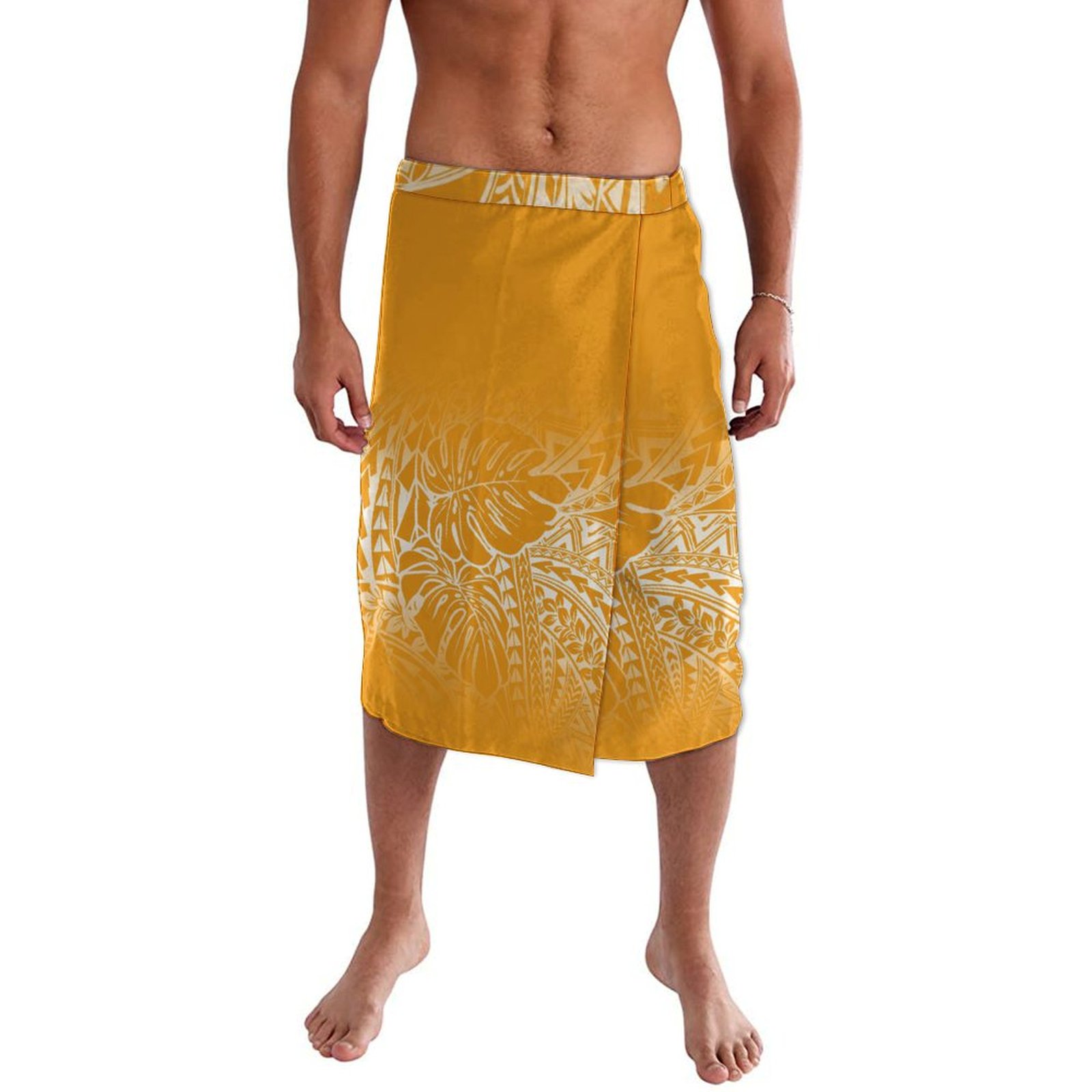 ハワイアンエスニックスタイルメンズラップドレスポリネシア諸島 - Sarong Men Wrap のレビューと価格