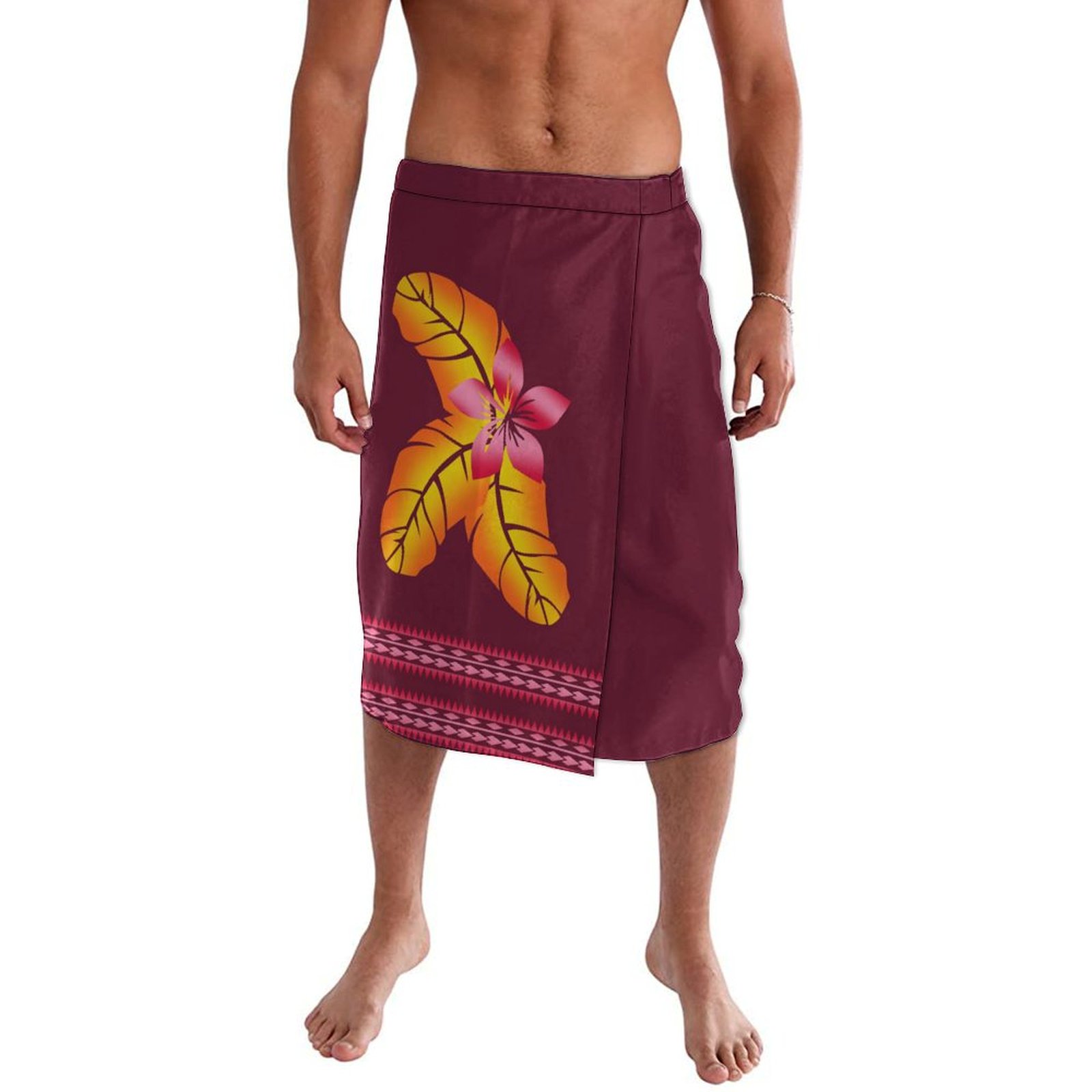 メンズトロピカルラップドレス,カスタムアートプリント,ヴィン - Sarong Men Wrap のレビューと価格