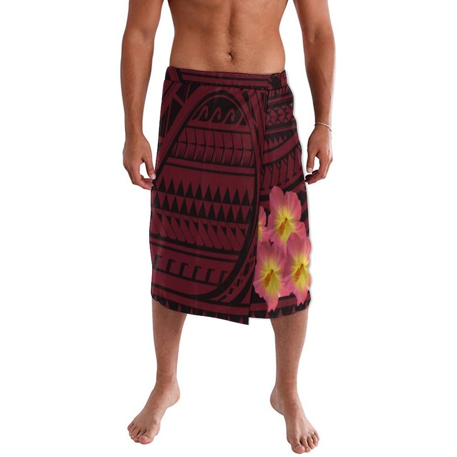 ポリネシア サモア フィジー ビーチラップドレス ハワイ島嶼 - Sarong Men Wrap のレビューと価格