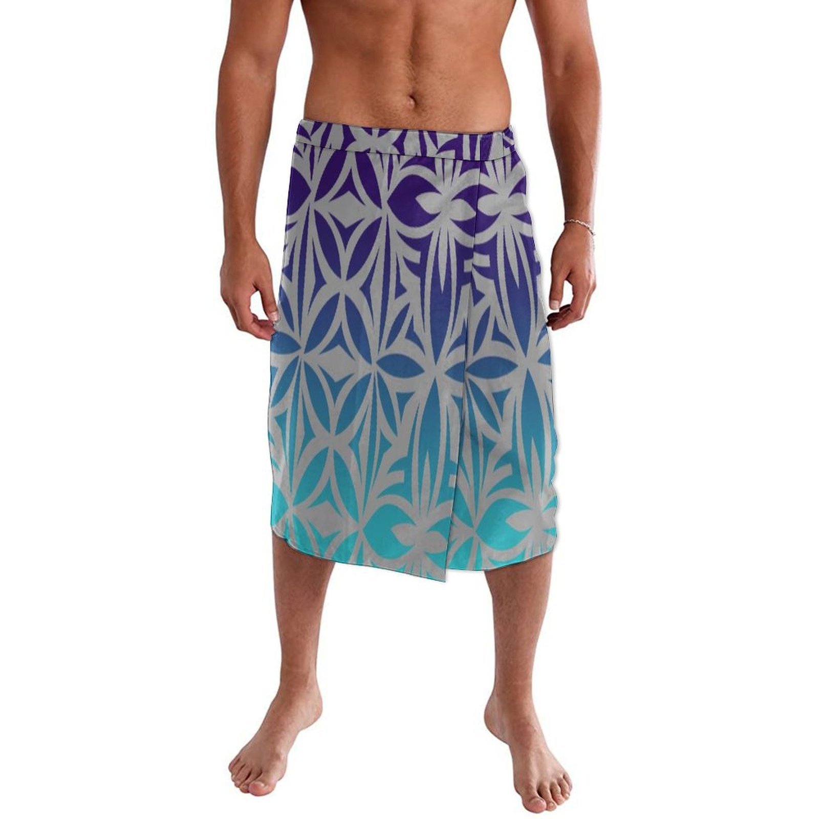 ポリネシア諸島風メンズソフトで通気性のあるミッドリフスカート - Sarong Men Wrap のレビューと価格