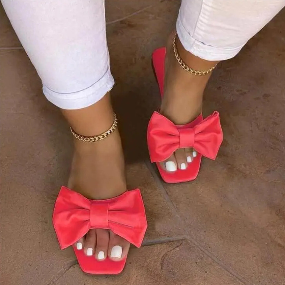 2026 女性のホームスリッパ夏屋外フラットレザーボウノンス - Casual Sandal Leather のレビューと価格