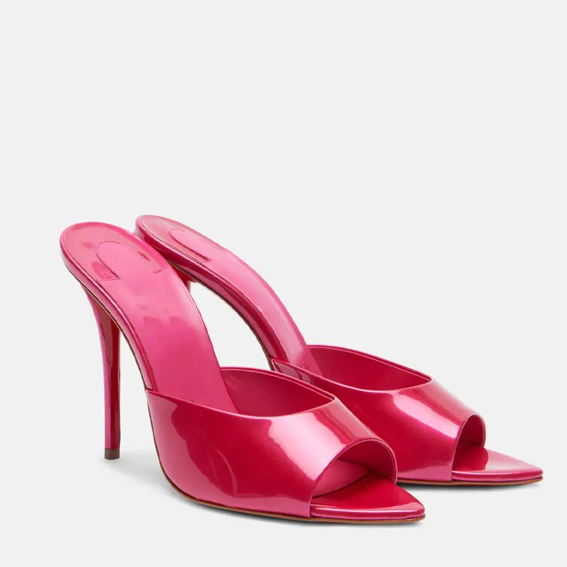 女性用靴新しいポインテッドオープントゥローマンサンダルメタル - Casual Sandal Leather のレビューと価格