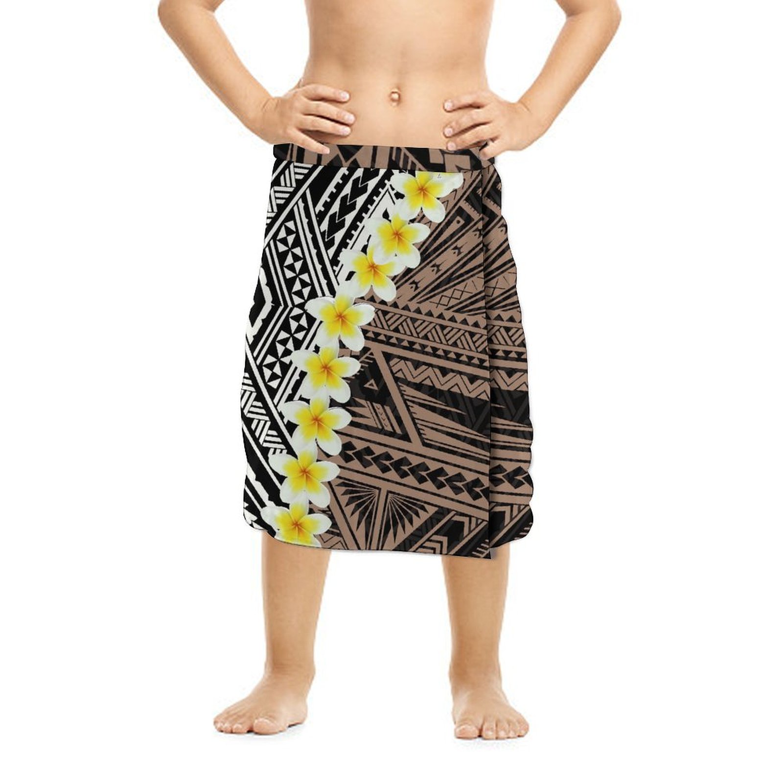 2025年夏 ハワイアンエスニック風 男の子用ラップドレス  - Sarong Men Wrap のレビューと価格